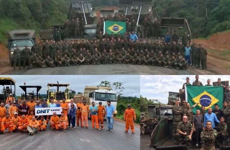 Em 150 dias, exército brasileiro concluí obra iniciada há 43 anos atrás.